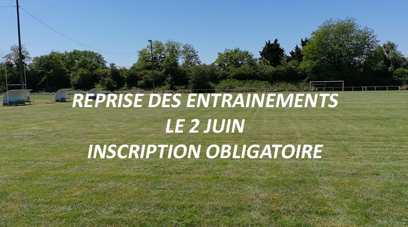 Reprise des entrainements post-covid le 2 juin 2020 - Inscription obligatoire